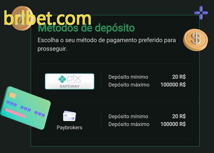 O cassino brlbet.combet oferece uma grande variedade de métodos de pagamento
